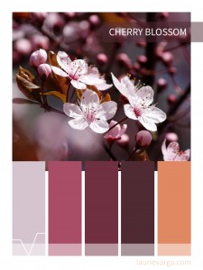 color palette cherry blossom